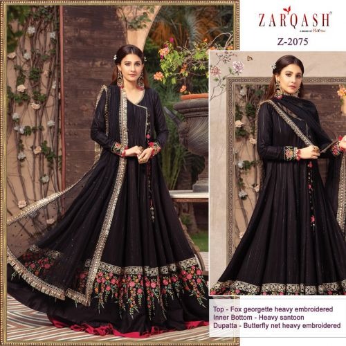 Zarqash Sateen Maria B Georgette Wear Pakistani Salwar Kameez